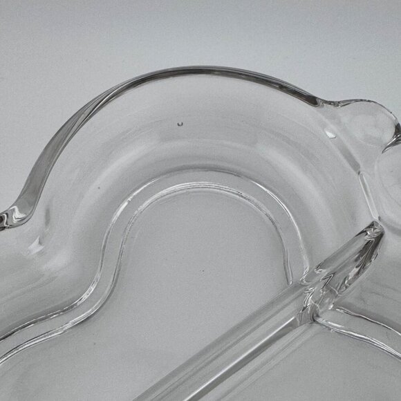 Vintage Duncan & Miller Crystal Canterbury 3 part divided relish dish 10” - Picture 6 of 8
